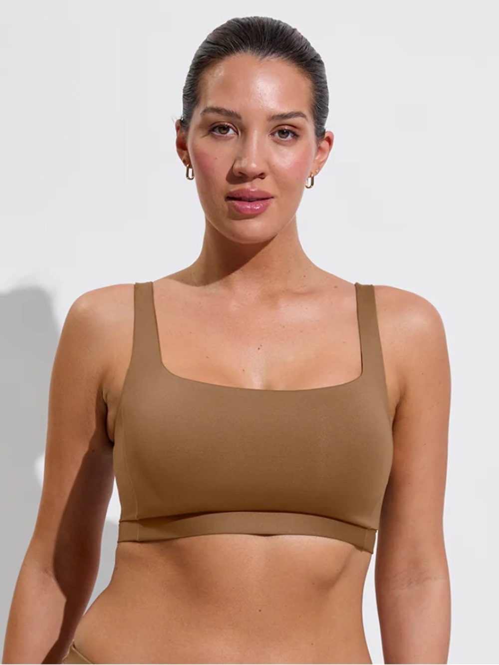 Left on Friday Top Shelf in Tan Lines - Small D-G cup